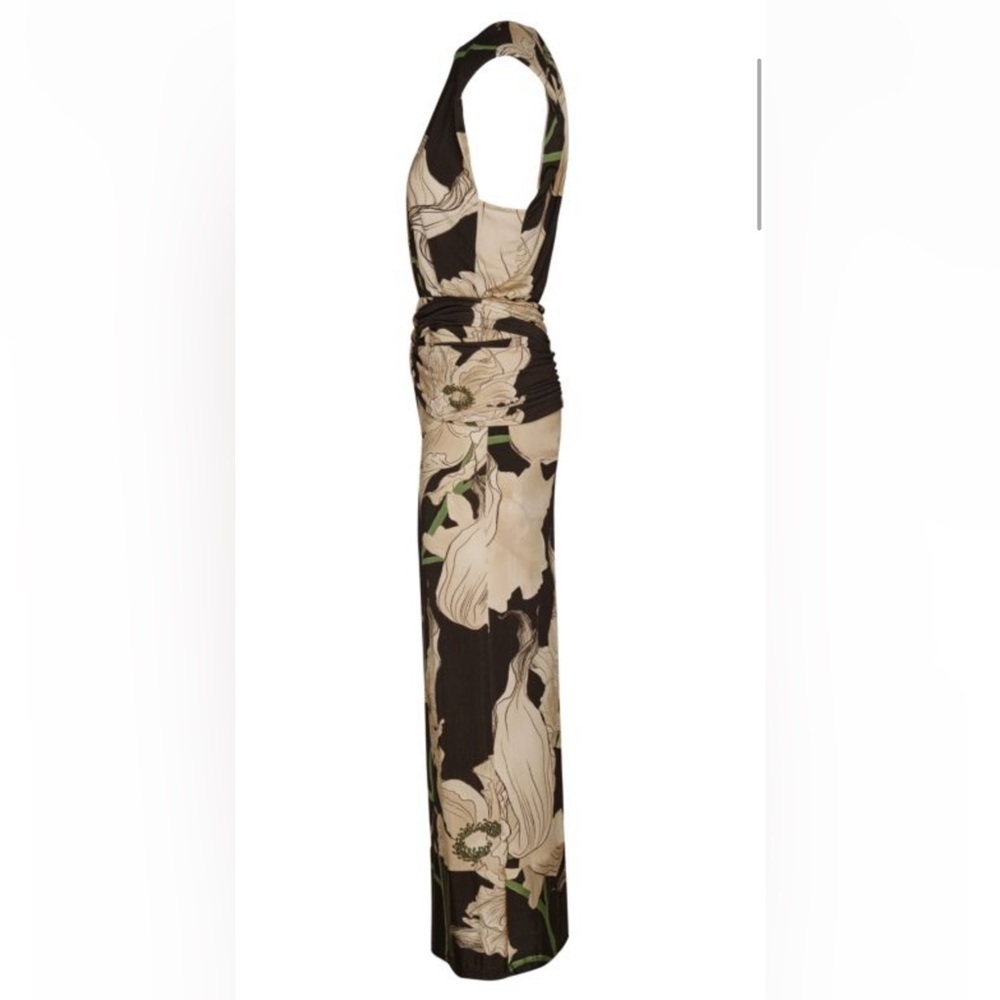 JOHANNA ORTIZ Act Of Passion Silk Midi-Dress Sz: 6 - Picture 3 of 15